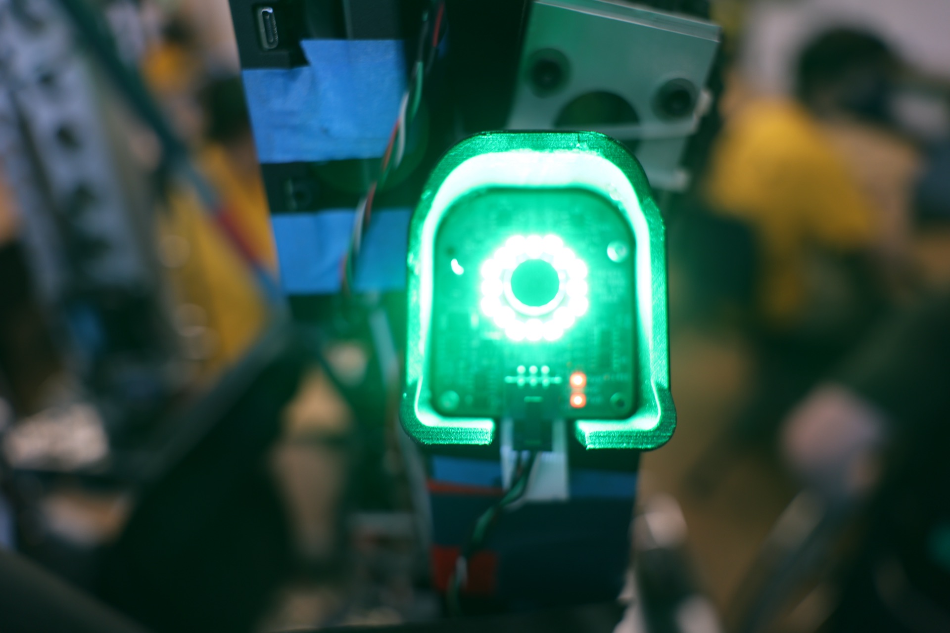 An LED ring board I designed so the cameras could actually see the targets.