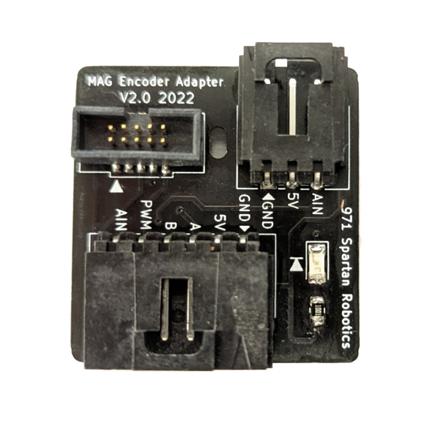 Magnetic encoder board for precise motor control.