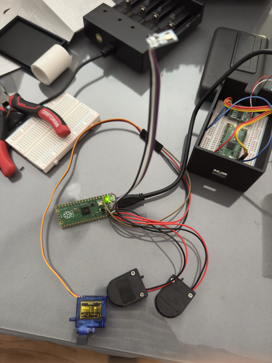 Electronics for automatic parachute deployment.